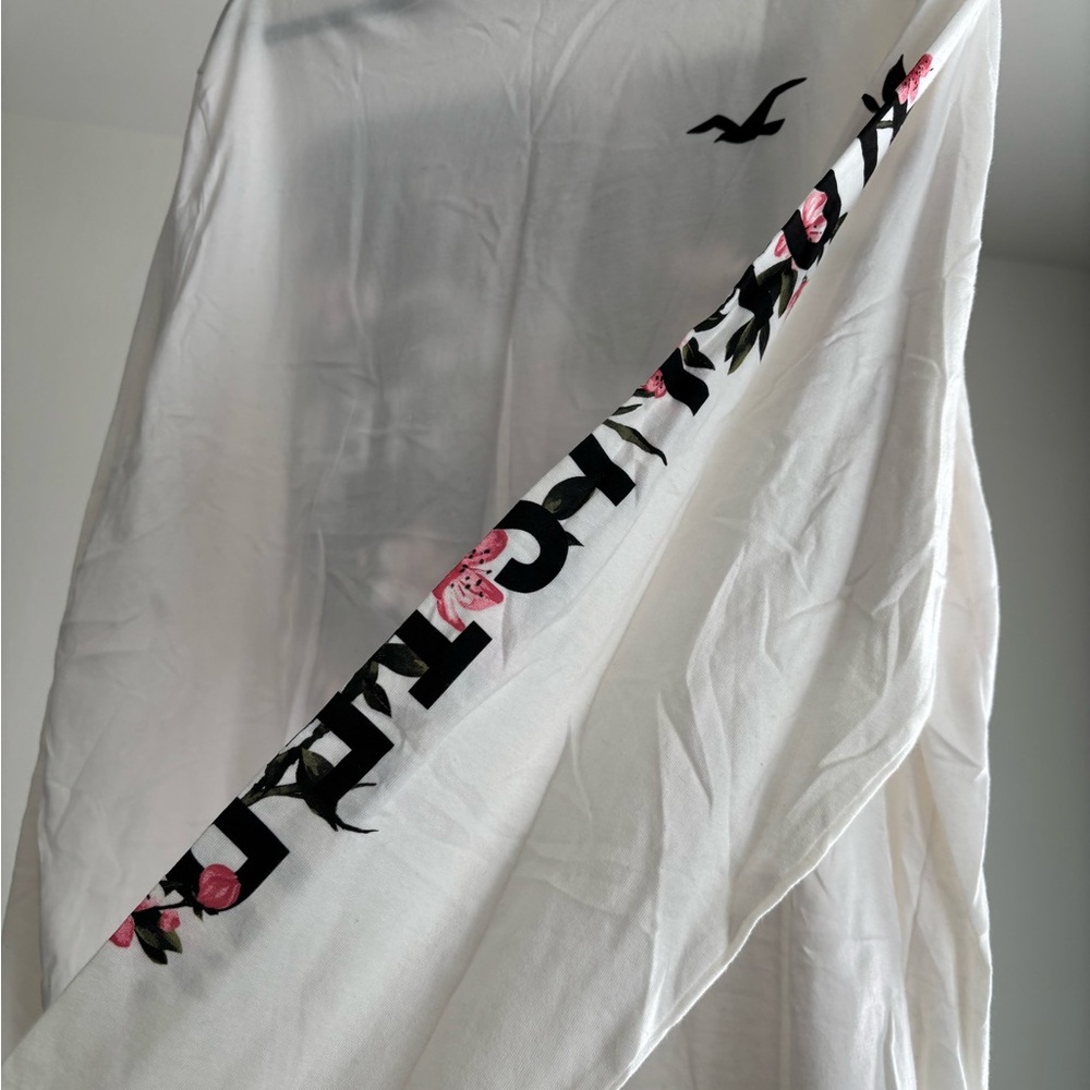 Hollister White Cotton T-Shirt